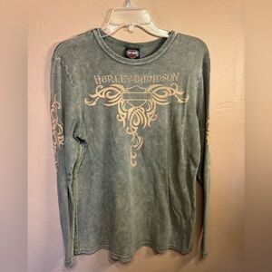 Women’s Harley-Davidson Green Long Sleeve
